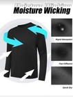 Pack Of 5 Long Sleeve Shirts For Men Moisture Wicking Upf Sun Protective
