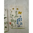 Vera Neumann Lot 4 Rare Nos Fingertip Tea Towels Botanical Linen Mcm 1960s