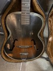 Vintage Harmony Steel  Arch Top Usa Acoustic Guitar 1960   s H1215 Sunburst  case