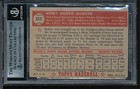 1952 Topps Signed autograph Bobby Morgan  355 Hi  - Dodgers - Bvg bas