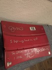 Joe Montana Dwight Clark Auto Stadium Used Candlestick Park Seatback  the Catch 