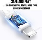 20 Pack Wholesale Usb Cable Charger Cord For Iphone 6 7 8 X Xr 11 12 13 14 Pro