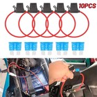 10pcs 16awg Inline Fuse Holder Atc Ato Blade Fuse With 15a Fuses 12v 32v Car