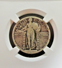 1923-s Standing Liberty Quarter 25c Coin - Certified Pcgs Vf Detail - Rare Date 