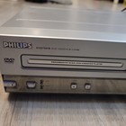 Philips Dvd750vr Dvd Player   Vcr Combo Recorder W remote Parts Only