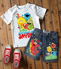 Sesame St Elmo Tutu  Elmo Boys Denim Birthday Outfit  Elmo Girls Birthday Outfit