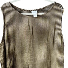 Eileen Fisher Plus Size Stripe Linen Blend Sleeveless Casual Top Size 2x Capsule