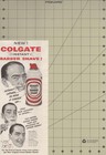1955 Colgate Instant Barber Shave Vintage Print Ad Mid Century Bathroom Decor