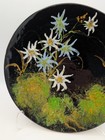 Antique Pfl  ger Freres Nyon Art Pottery Plate Edelweiss 9  C 1878-83 Swiss