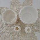 Vintage Gemco 4 Pc Set Butterfly Gold Sugar Creamer Salt Pepper Corelle