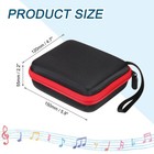 Guitar Picks Holder Box Nylon Acoustic Electric Guitar Pick Case Bag Red