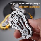Metal Sprocket Fidget Spinner Fingertip Gyro Edc Toy Antistress Anxiety Adult   
