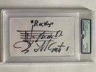 Bill Conti Hand Signed 3x5 Card With Line Of Music From Rocky        Psa Slabbed