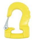 Endless Round Sling 10  Yellow W  Hook Combo Crane Wrecker Towing