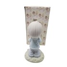 Vintage 1987 Enesco Precious Moments Wishing You A Basket Full Of Blessings Figu