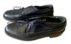 New Vtg Freeman Bootmaker Guild 10 Aa Black Longwing V-cleat Brogue
