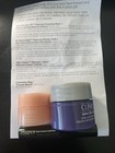 Clinique Gift Set 4 Piece Makeup Skincare Deluxe Samples Purple Bag  new 