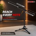 5 Core Short Tripod Mic Stand Adjustable W Telescoping Boom Arm