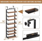 8 Tier Over The Door Pantry Organizer  2 In 1 Wall Mount Or Hanging Spice Rack S