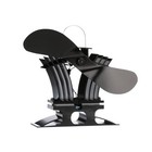 Belair Heat Powered Stove Fan - Powerful Design  Low Start Temperature Black