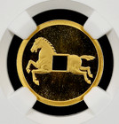 1999 1 10th Oz  Gold Chinese Swift Horse Vault Protector Proof Coin Ngc Pf68 Uc
