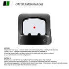 Zulisy Otter Edc Red Dot Reflex Sight 3 Moa For Rmsc 507k Cut G43x Mos Mount