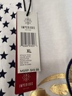Imperious Men   s Xl White   Navy Usa Logo   Stars Graphic T-shirt Short Sleeve