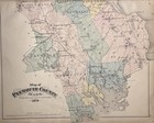 Original 1879 Plymouth County Map not Repro mass ma duxbury plymouth railroad