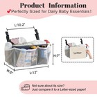 Diaper Caddy Organizer For Crib  2-pack Hanging Diaper Stacker Nursery Storag   