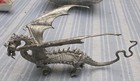 Ral Partha Pewter Large Winged Fantasy Dragon With Red Eyes