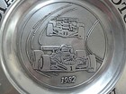 1982 Indianapolis Motor Speedway Indy 500 Race Pewter Souvenir Collector Plate