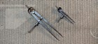 Lot Of 2 Vintage L s  Starrett  yankee  Flat Leg Spring Dividers  3    6  