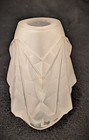 Vintage Art Deco France Frosted Glass Replacement Shade Signed Degue