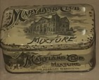 Vtg Maryland Club   Louisiana Orig Mixture Hinged Litho Tin Box American Tobacco
