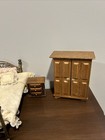Vintage Dollhouse Bedroom Set Furniture Lot - 1 12 Scale