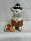 Lenox Thanksgiving Pig Autumn Fall Figurine Nib Coa
