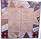 Redwork Winter Betty Alderman Designs Embroidery Quilt Wall Hanging Pattern