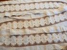 Antique Bobbin Lace Linen Cutwork Embroidered Trim Edging Border Length 100x5 75