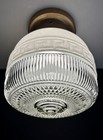 Antique vintage  1920   s-1930 s Art Deco Nouveau Glass Light Fixture