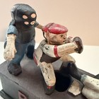 Cast Iron Baseball Mechanical Coin Bank Sliding To Home Plate 1995 Reproduction