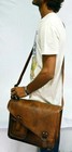 15  Real Shoulder Deep Leather Goat Bag Messenger Brown Laptop Men Briefcase