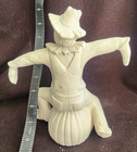 Ready To Paint Ceramic Bisque 1970 s Halloween Scarecrow On Pumpkin