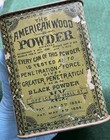 Rare 1886 American Wood Powder Greater Penetration Then Blackpowder Old Tin Can 