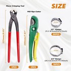 Pex Pipe Clamp Cinch Tool Ear Clamp Pliers   Pipe Cutter For 1 8 -1 1 4  Tube