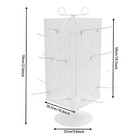Retail Iron Counter Spinner   Rotating Pegboard Display Stand W  20  Hooks 