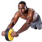 Good Furniture Dual Ab Wheel  7  Diameter  Core Strength  Abdominal Trainer