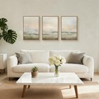 Abstract Beige Green 24 l X 36 w Watercolor Tan Green Beige Wall Decor