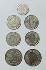 Swiss 2 Fr  1 Fr   1 2 Fr Francs Coin Lot   1960s-1980s  Lot Of 7  Lsw1