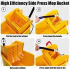 Commercial Mop Bucket With Wringer Household Portable Mop Bucket Ideal For