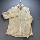The North Face Osito Fleece Jacket Womens Medium Beige Polyester Full Zip Soft